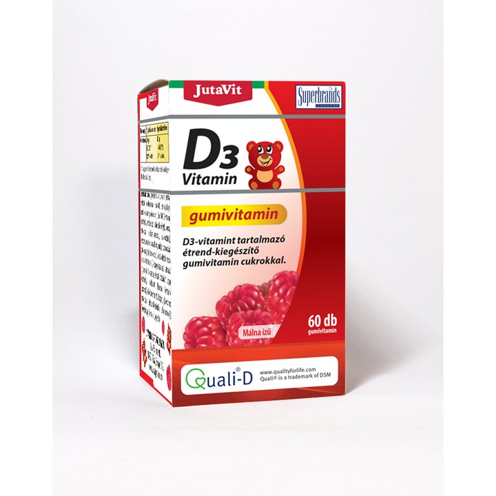 Vitamina D3 gumata, Jutavit, 60 cpr gumate