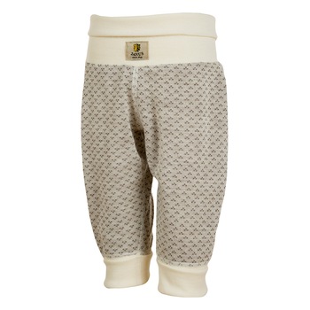 Pantaloni Jacquard din lana merinos, Janus, Crem Pantaloni Jacquard din lana merinos, Janus, Crem