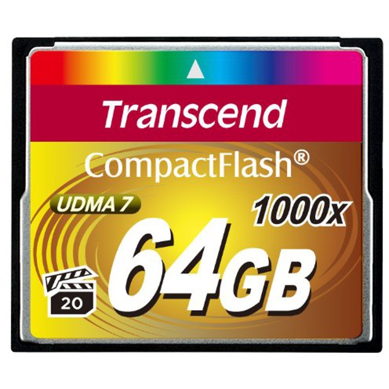 Card memorie Transcend, 64GB, Compact Flash, 1000x