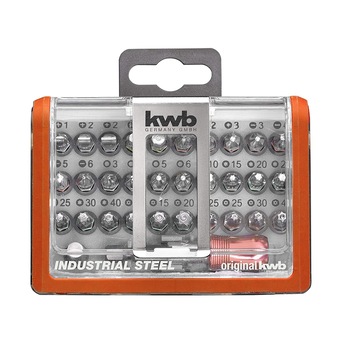 Set biti si adaptor KWB 49162710, 32 piese, otel industrial Set biti si adaptor KWB 49162710, 32 piese, otel industrial