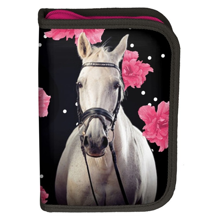 Несесер с един цип пълен PASO Horse, 13 х 20 х 4 см
