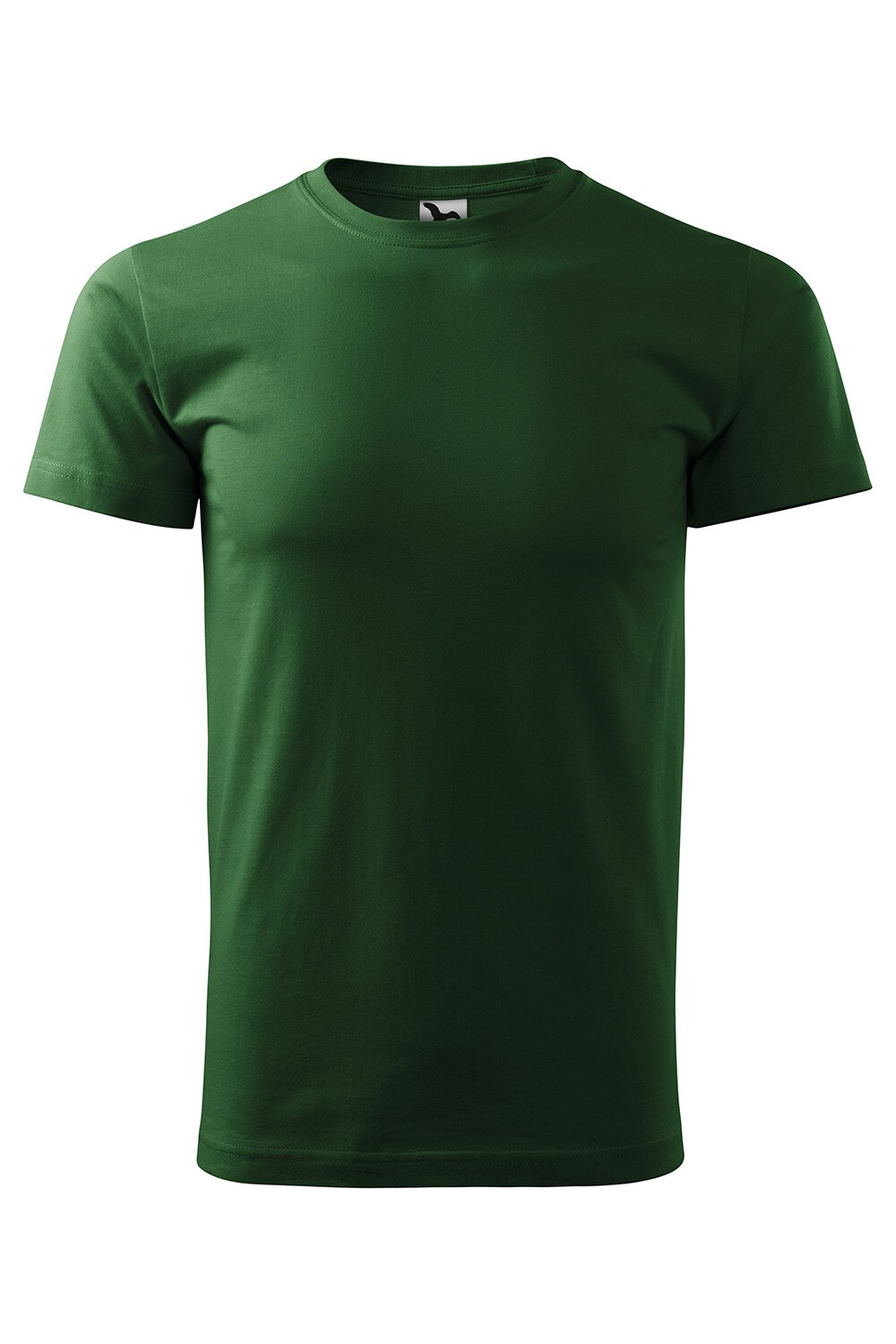 Tricou de barbati basic cu maneca scurta, Verde inchis