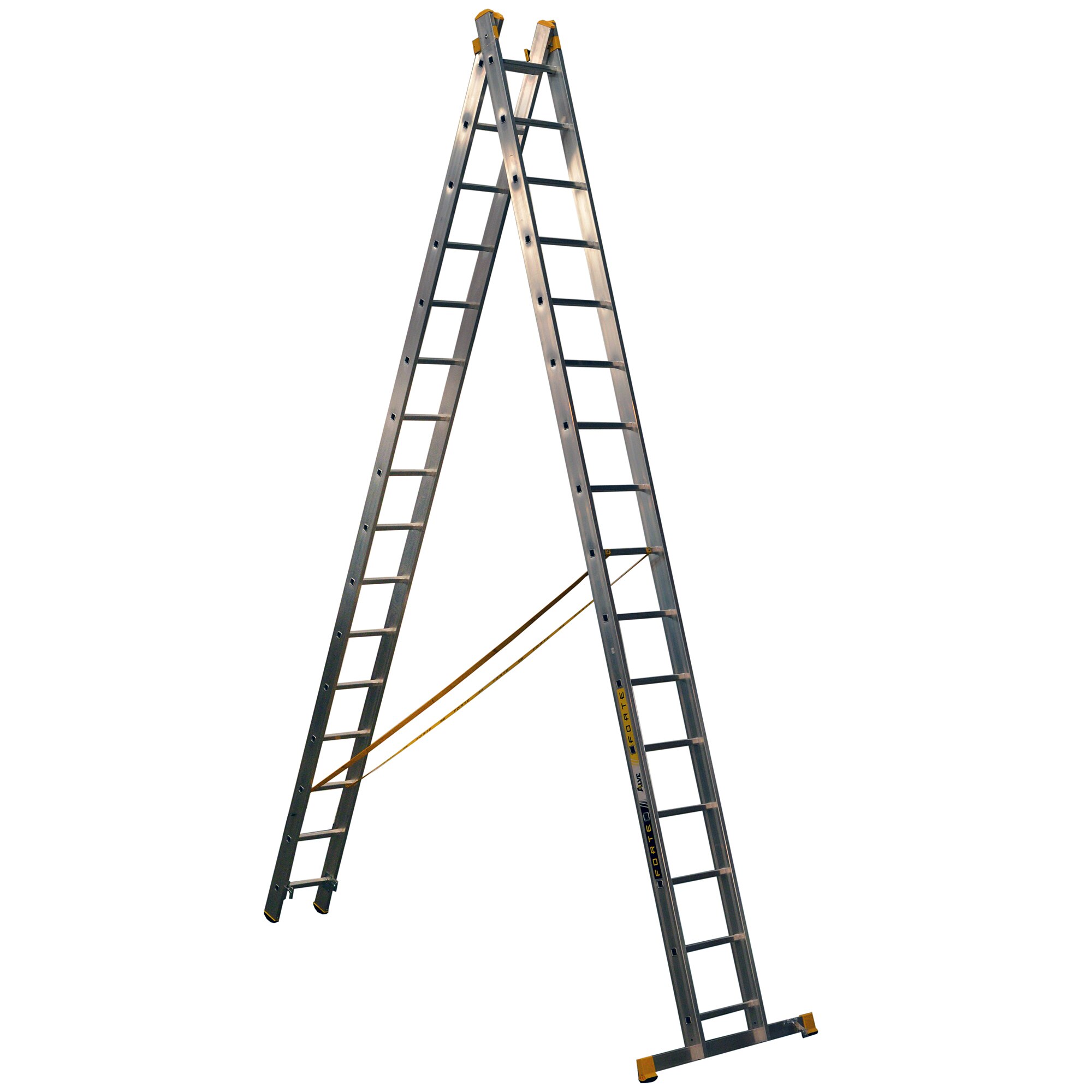 Scara profesionala Alverosal Forte Plus, 2 tronsoane, 16 trepte, 4.68 m