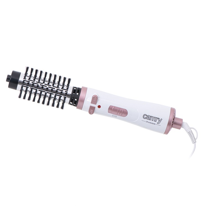 Perie electrica rotativa cu 2 capete interschimbabile, 1000W, 3 setari temperatura, 2 niveluri putere