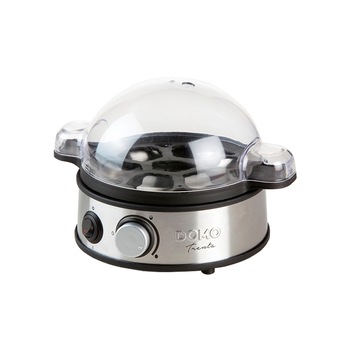 Aparat de fiert oua DOMO DO9142EK, 7 oua, 400W, argintiu Aparat de fiert oua DOMO DO9142EK, 7 oua, 400W, argintiu