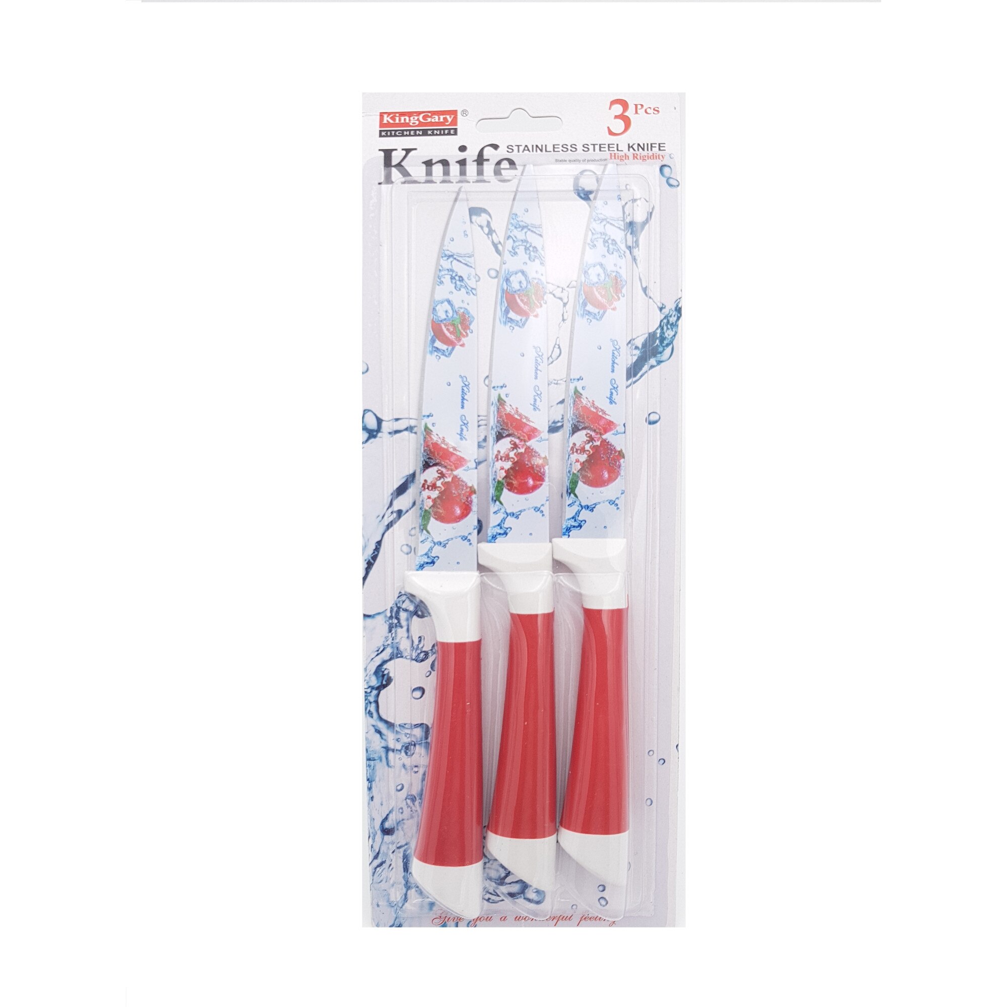Set 3 cutite colorate,24 cm, rosu