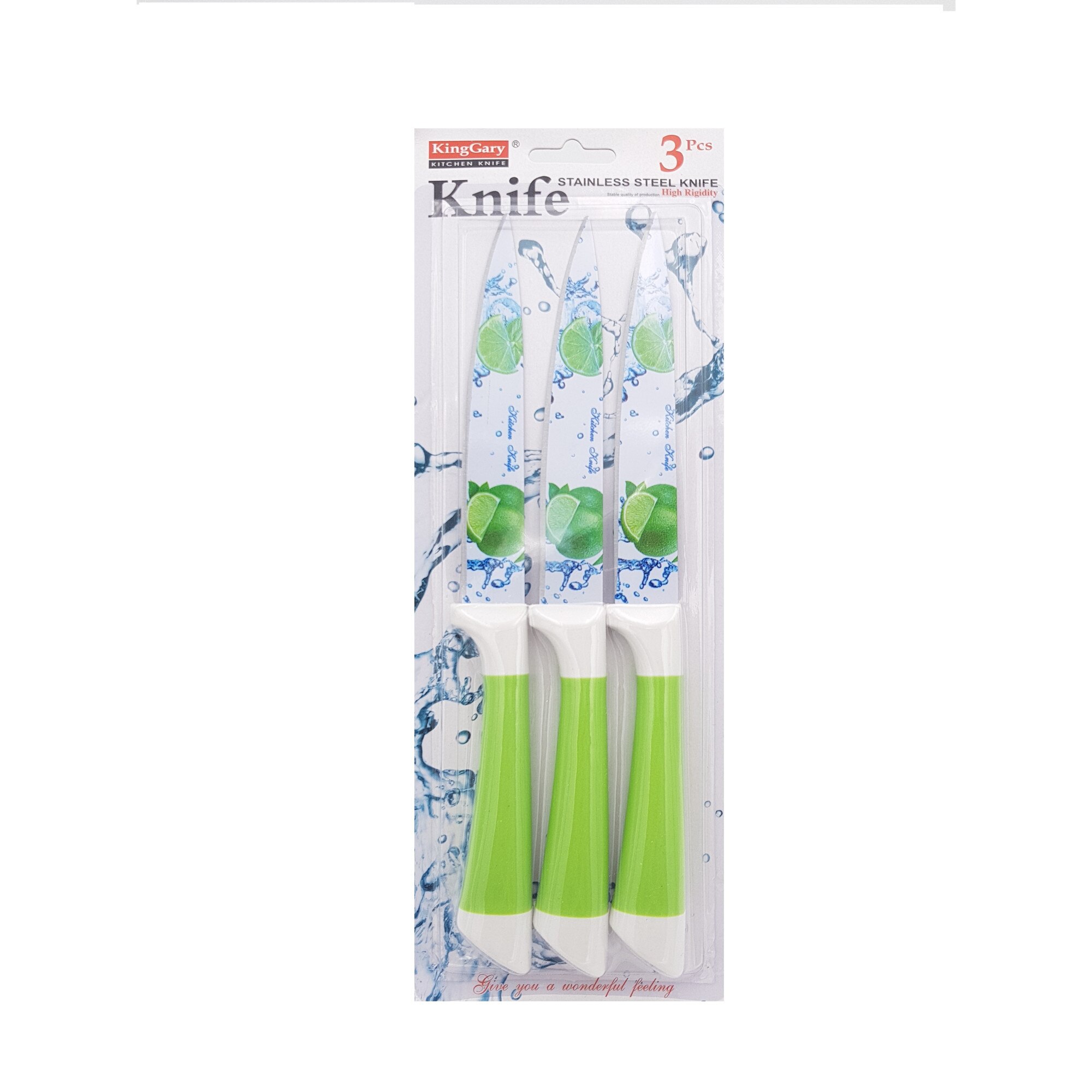 Set 3 cutite colorate,24 cm, verde