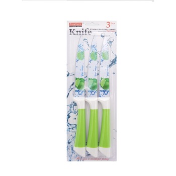 Set 3 cutite colorate,24 cm, verde Set 3 cutite colorate,24 cm, verde