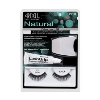 Kit Gene false, din par natural, adeziv si aplicator, Ardell Fashion Lash Starterkit 101 Kit Gene false, din par natural, adeziv si aplicator, Ardell Fashion Lash Starterkit 101
