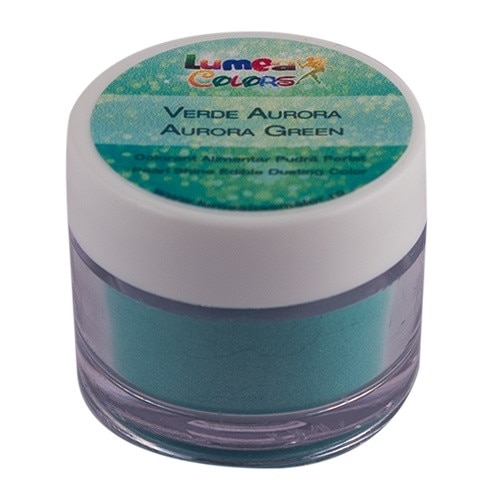 Colorant alimentar pudra perlat verde, 2 g - Lumea Colors
