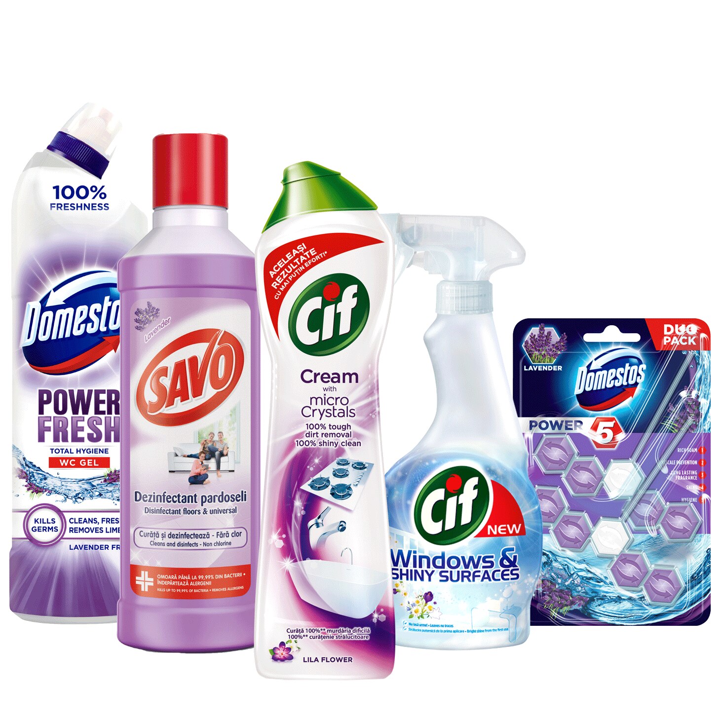Pachet Promo MixBox 2 Curatenia Casei Cif + Domestos + Savo