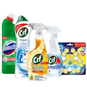 Pachet Promo MixBox 1 Curatenia Casei Cif + Domestos Pachet Promo MixBox 1 Curatenia Casei Cif + Domestos