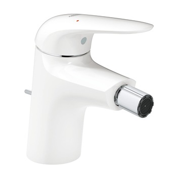 Baterie bideu Grohe Eurostyle 23720LS3, 1/2'', monocomanda, marimea S, cartus ceramic, limitator debit/temperatura, aerator, kit evacuare inclus, Alb Baterie bideu Grohe Eurostyle 23720LS3, 1/2'', monocomanda, marimea S, cartus ceramic, limitator debit/temperatura, aerator, kit evacuare inclus, Alb