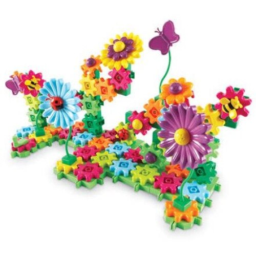 Set de constructie Learning Resources - Gears! Floral 117 piese