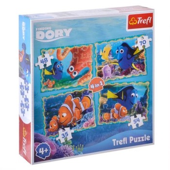 Puzzle Disney Dory & Friends, 4 in 1 Puzzle Disney Dory & Friends, 4 in 1