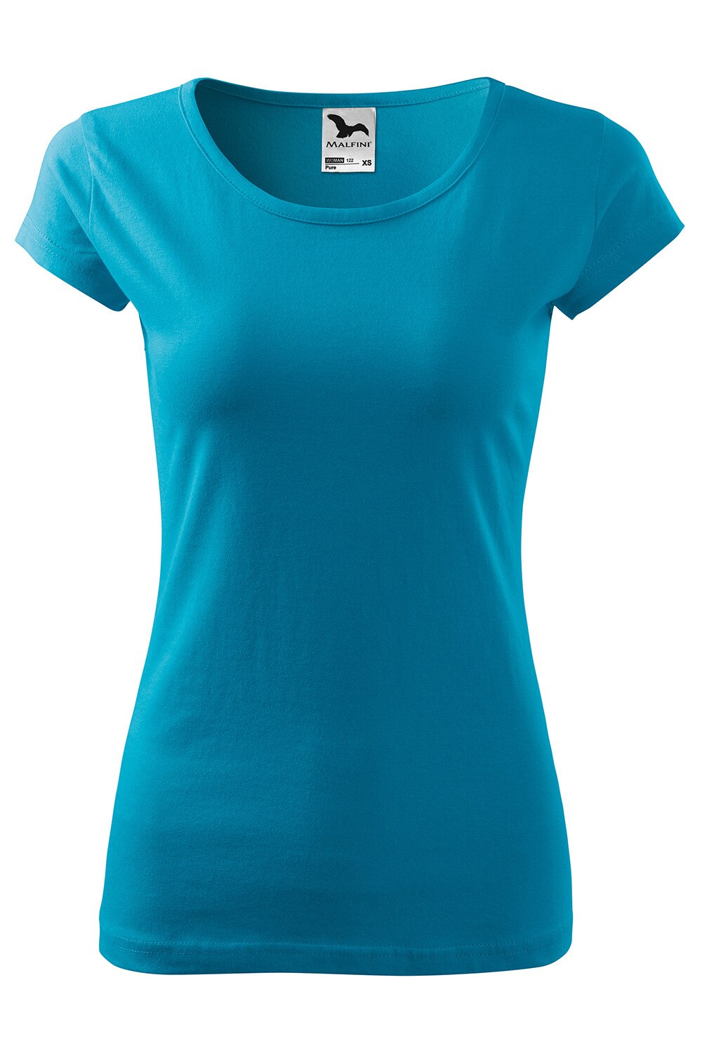 Tricou de dama Pure cu maneca scurta,bumbac ADLER, Turcoaz