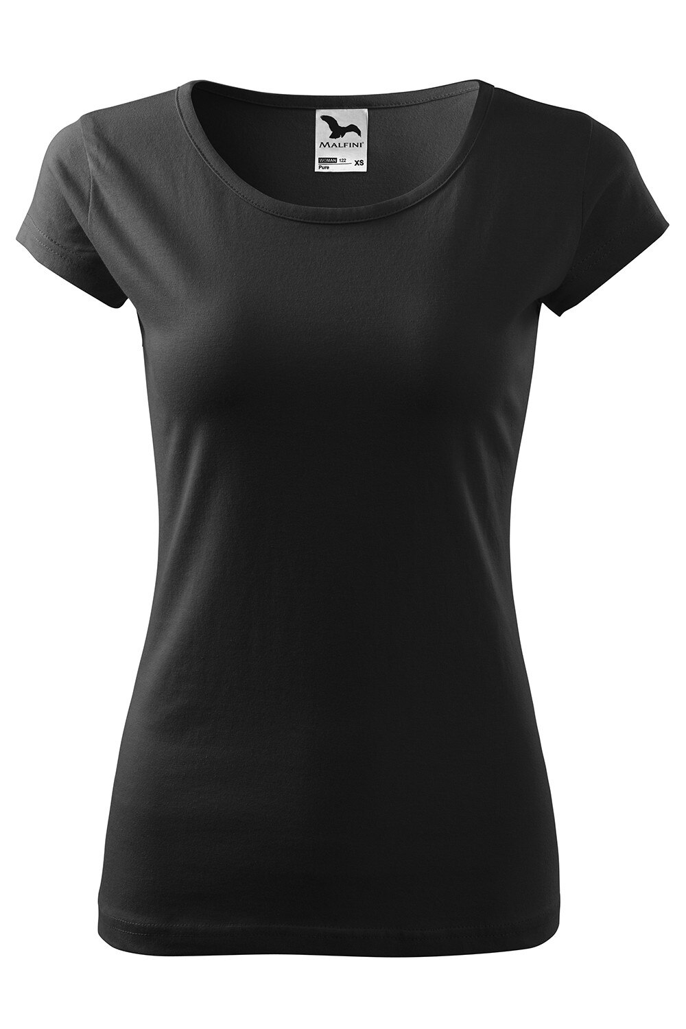 Tricou de dama Pure cu maneca scurta,bumbac ADLER, Negru