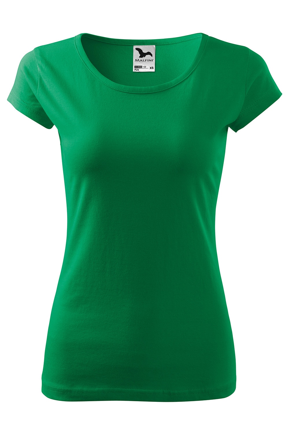 Tricou de dama Pure cu maneca scurta,bumbac,Verde, Verde