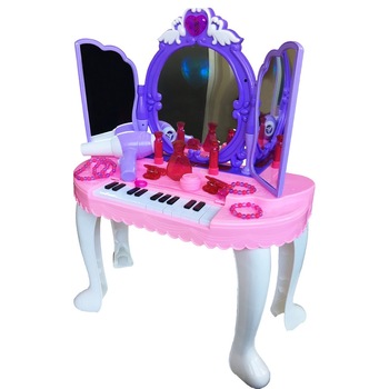 Masuta de toaleta cu 3 Oglinzi, Pian, Melodii si lumini Masuta de toaleta cu 3 Oglinzi, Pian, Melodii si lumini