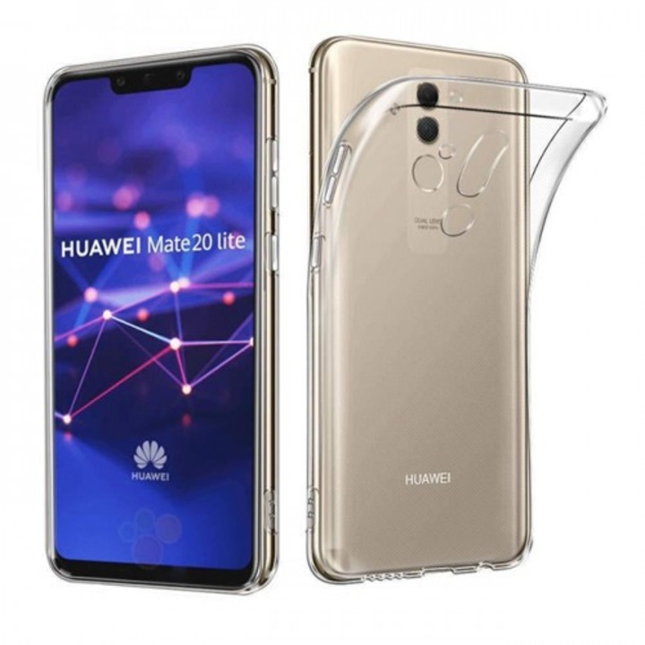 Силиконов калъф Ultra Slim Back Case за Huawei Мате 20 Lite, Прозрачен