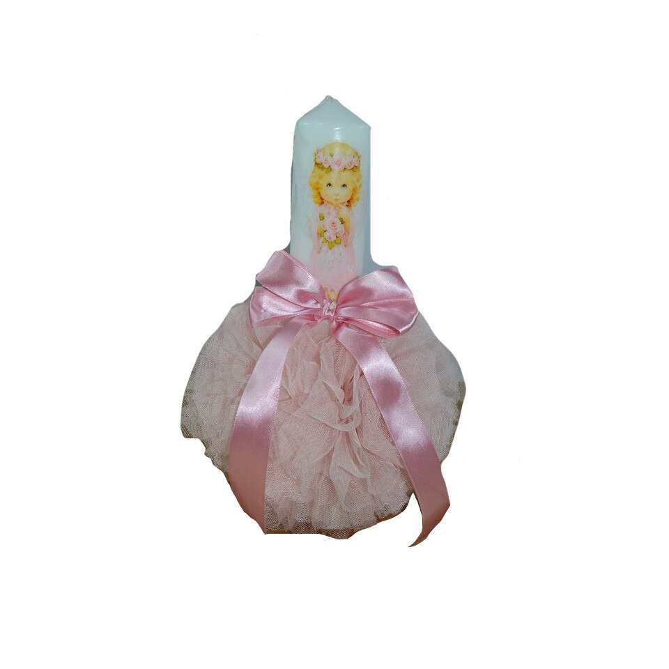 Lumanare botez NN LBTI1-R, Roz