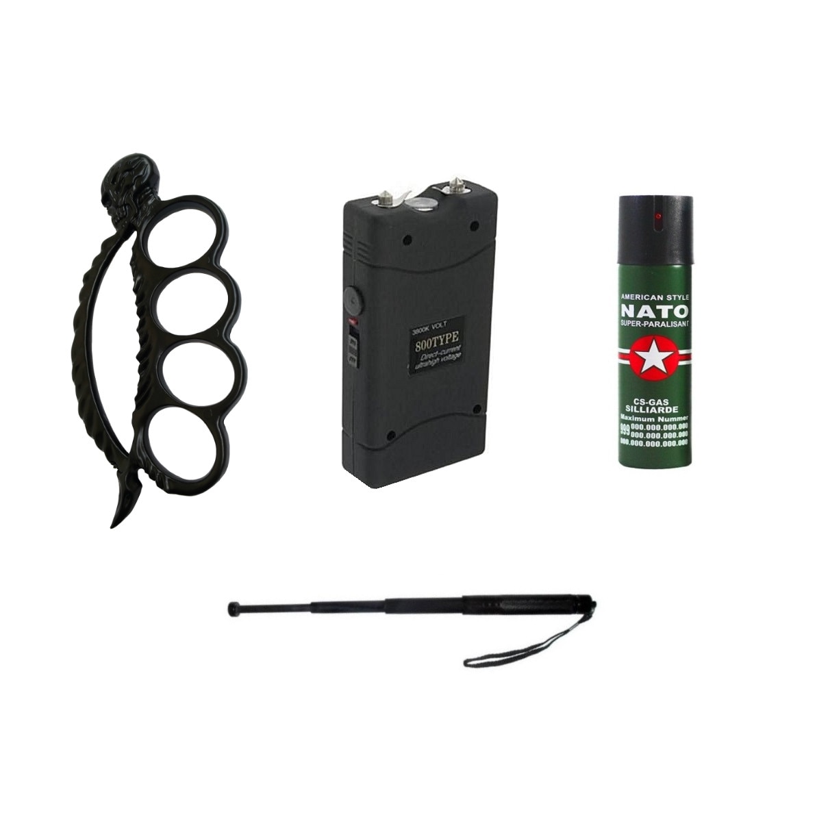 Kit autoaparare format din box metalic tip rozeta MDM Iron Skull 130g