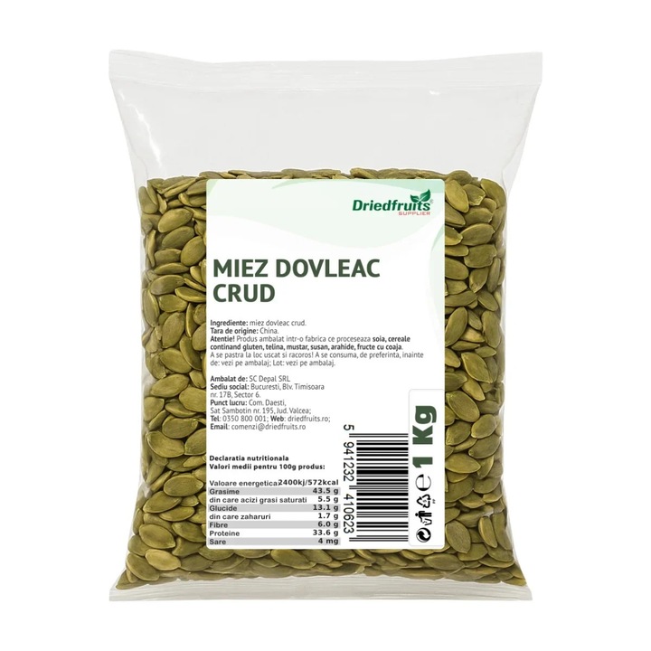 Miez dovleac crud - 1 kg