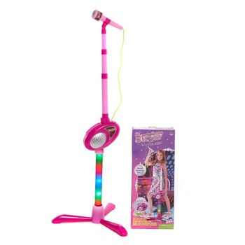 Microfon, Zola®, cu lumini si conectare MP3 - ROZ Microfon, Zola®, cu lumini si conectare MP3 - ROZ