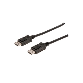 Cablu Connecton Cable DisplayPort 1.2, 4K UHD w/interlock, Type DP/DP M/M black 1,8m Cablu Connecton Cable DisplayPort 1.2, 4K UHD w/interlock, Type DP/DP M/M black 1,8m