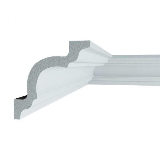 Cornisa decorativa din polimer rigid C8 - 8x8x200 cm
