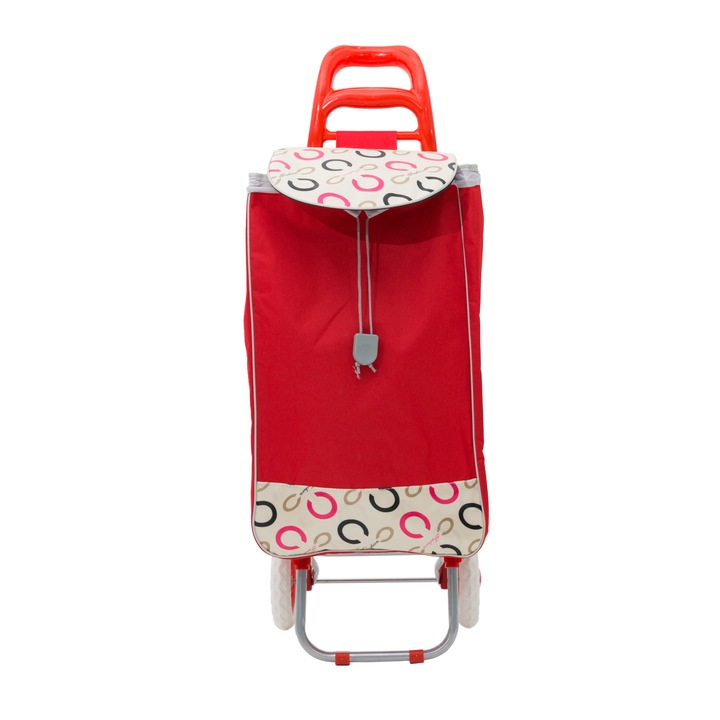 Carucior de Piata Pliabil , Grunberg cu 2 roti BF207, rosu