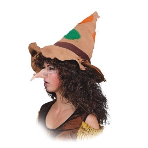 Nas vrajitoare din cauciuc Halloween Clubman culoare natur