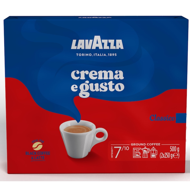 Мляно кафе Lavazza Crema Gusto, 2 х 250 гр.