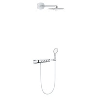 sistem de dus cu termostat grohe rainshower smartcontrol 360 duo incastrat dus fix 450 mm suport perete furtun 1500 mm cooltouch safestop butoane push-turn anti-calcar furtun anti-rasucire cromalb imagen 9_0_
0