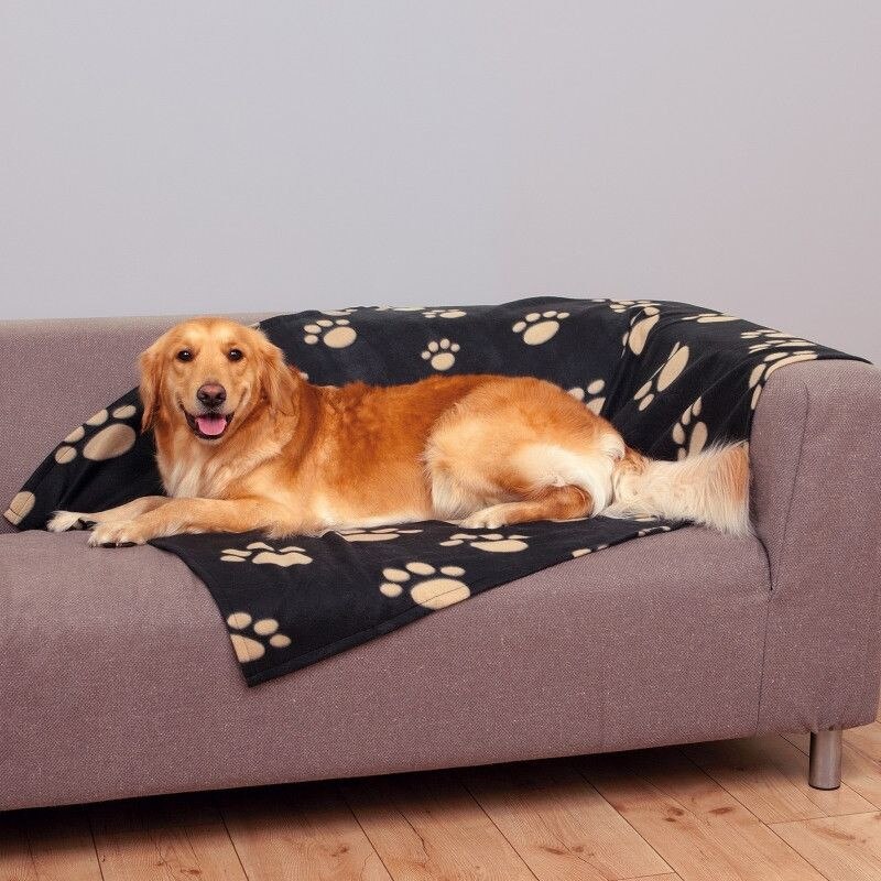 Patura moale pentru catei sau pisici cu model , ATS , 100x140 cm