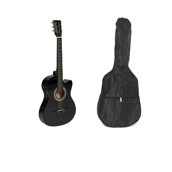 Chitara Acustica 4/4 Neagra si Husa impermeabila 38 Chitara Acustica 4/4 Neagra si Husa impermeabila 38