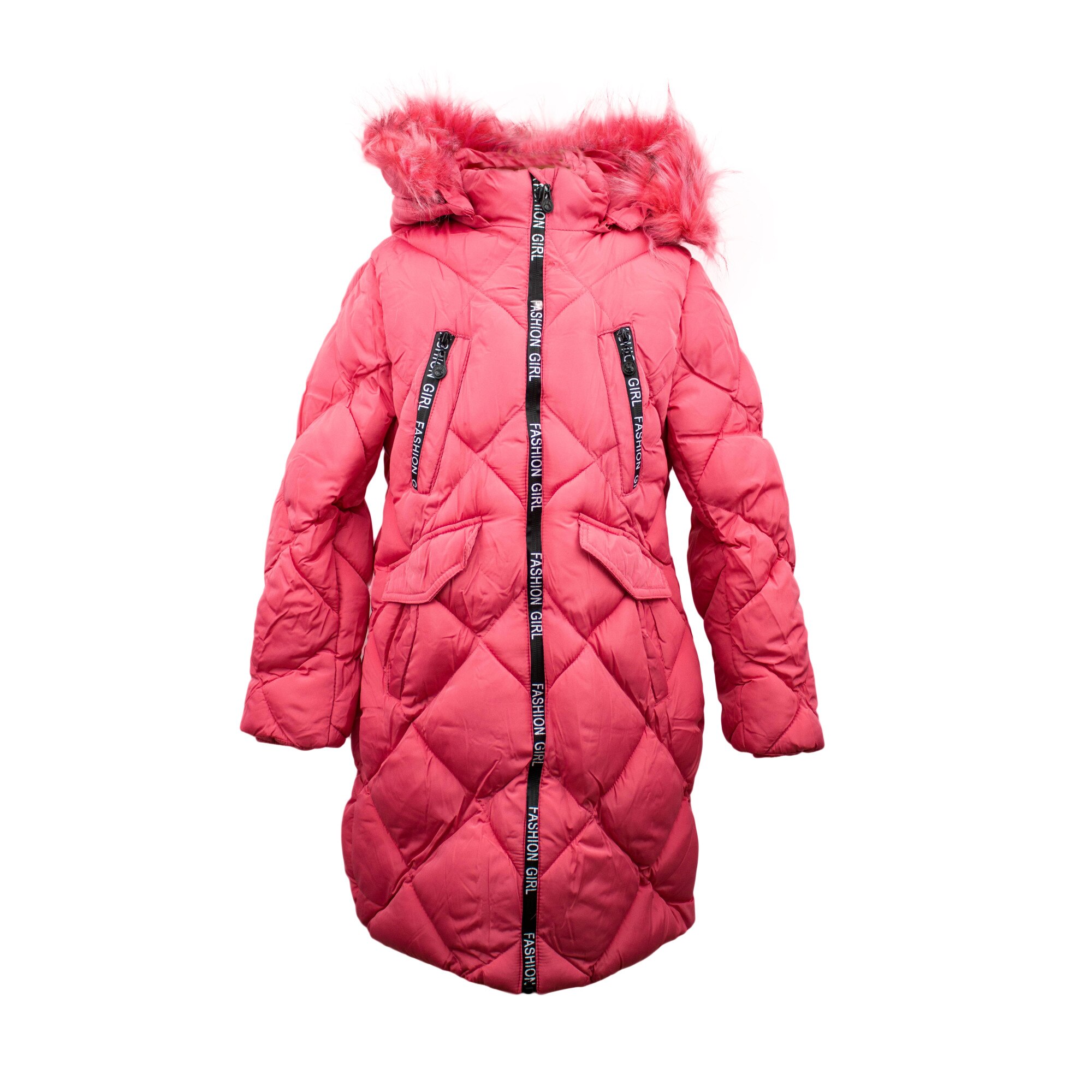 Geaca Fashion Girl din fas, roz