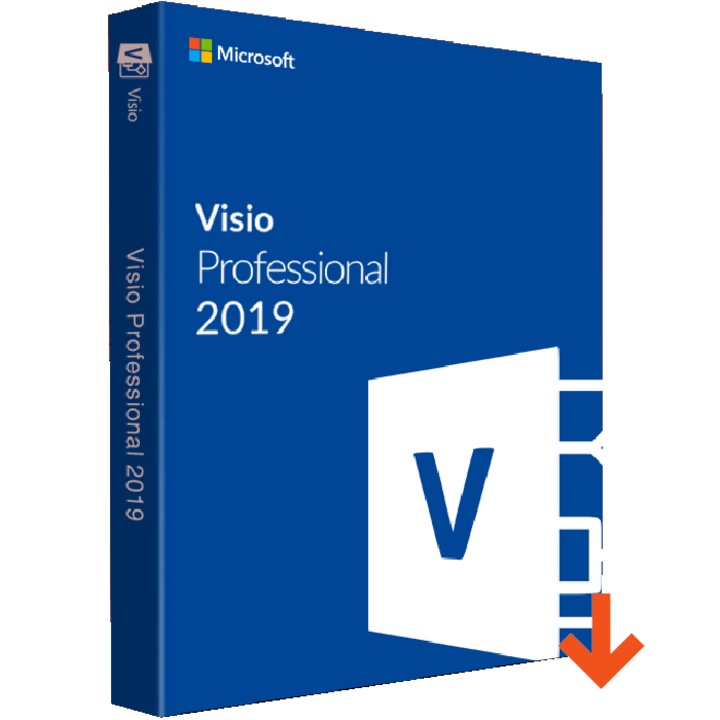 Microsoft Visio Professional 2019, minden nyelv, Windows PC, elektronikus licenc
