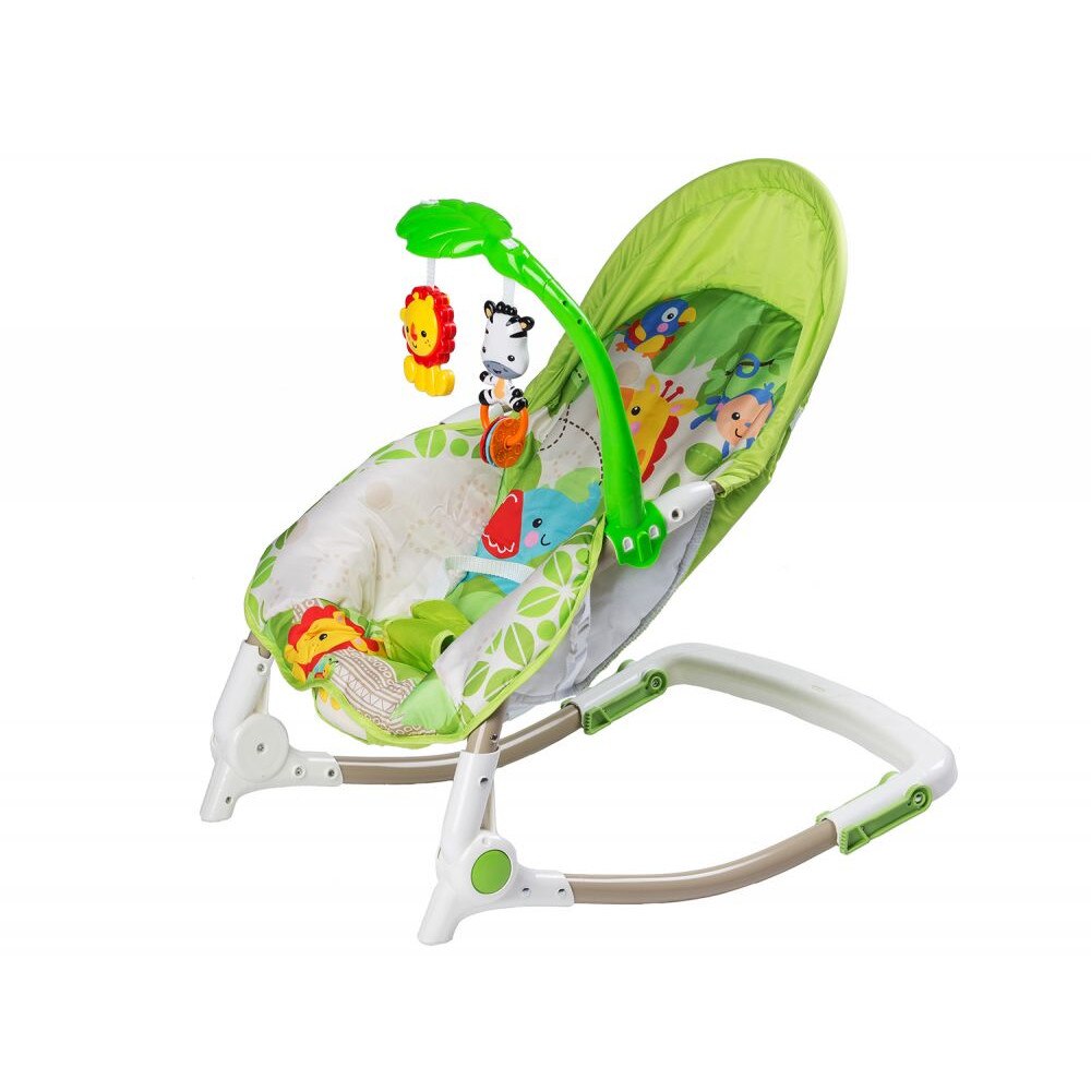 Balansoar Bebe, Ecotoys, tip Bouncer, cu Melodii si Vibratii, 0-18 luni, Verde