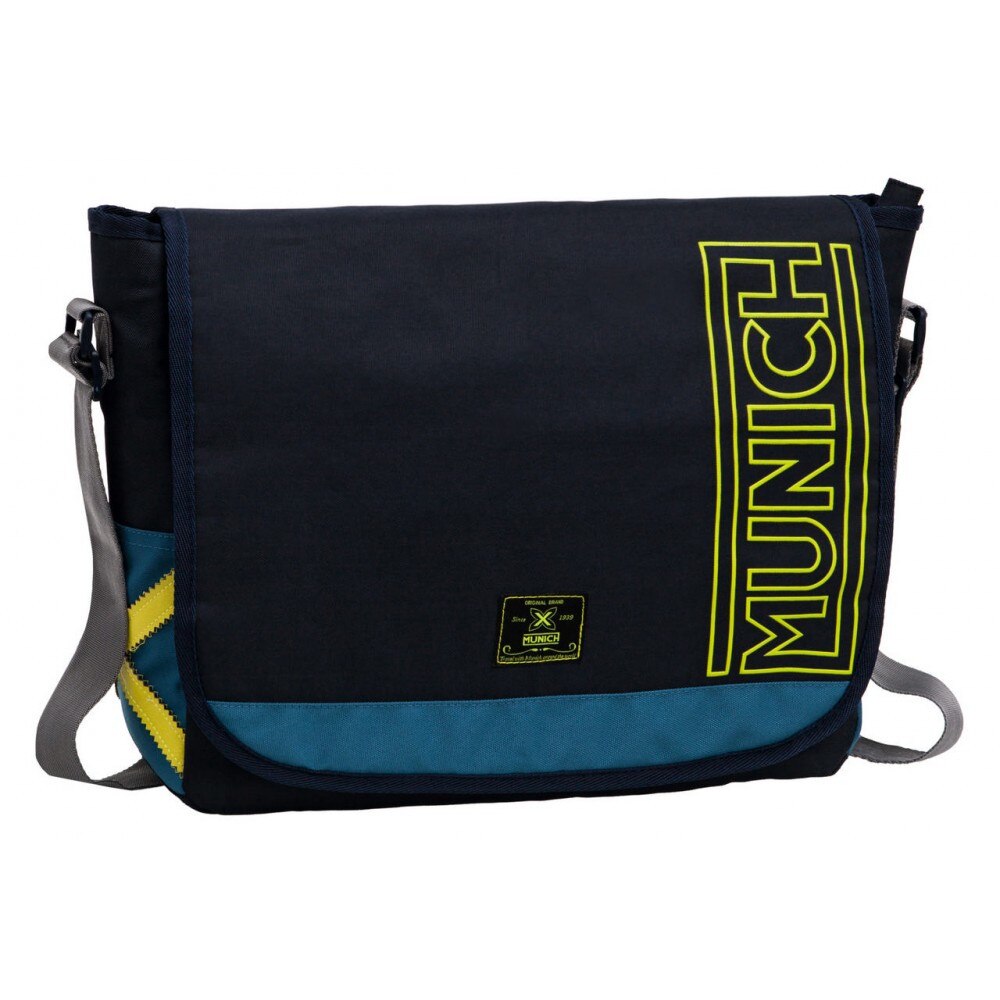 Geanta umar cu compartiment laptop 38 cm Munich Multicolor