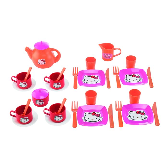 Set joaca Ecoiffier Mic Dejun si Set Ceai, Hello Kitty