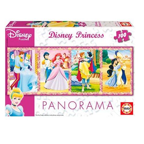 Puzzle Panorama Printesele Disney - 100 de piese - eMAG.ro