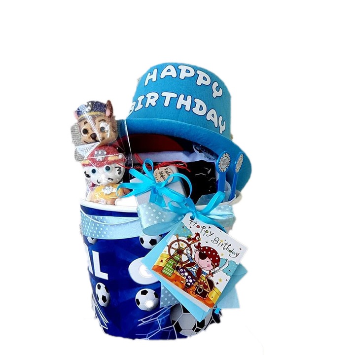 Cos Cadou Aniversar Personalizat, 11 Piese