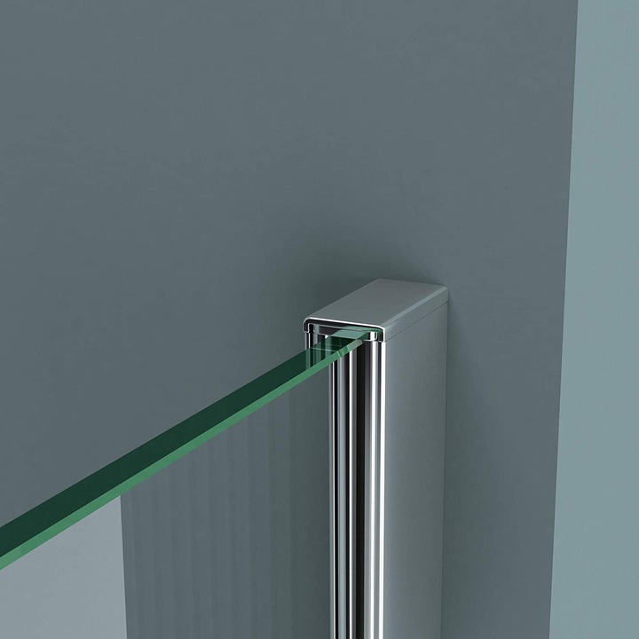 Ego Interiors Bejáratos Zuhanyfal, 100 cm, 8 mm-es Biztonsági Üveg