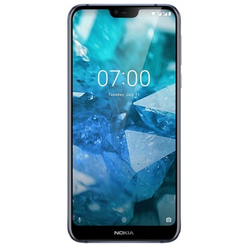 Telefon mobil Nokia 7.1, Dual SIM, 64GB, 4G, Gloss Midnight Blue Telefon mobil Nokia 7.1, Dual SIM, 64GB, 4G, Gloss Midnight Blue
