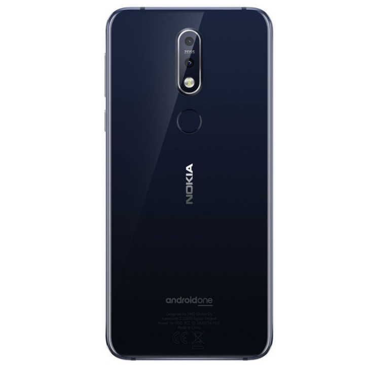 Telefon mobil Nokia 7.1, Dual SIM, 64GB, 4G, Gloss Midnight Blue