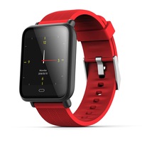 ceas smartwatch si bratara fitness qfit nine 2018  cu monitorizare puls pasi  calorii  notificare mesaje  ip67 waterproof  culoare lava rosu  alaturi de bratara de rezerva cadou  imagen 55_0_
0