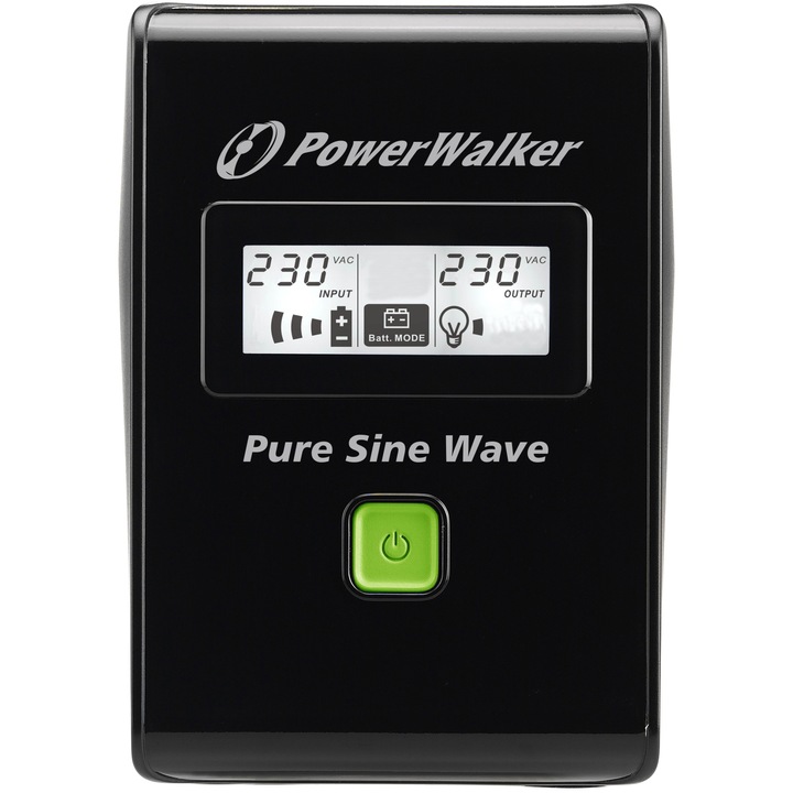 POWER WALKER LINE-INTERACTIVE Szünetmentes tápegység, 800 VA, 2X PL, 230 V, UPS