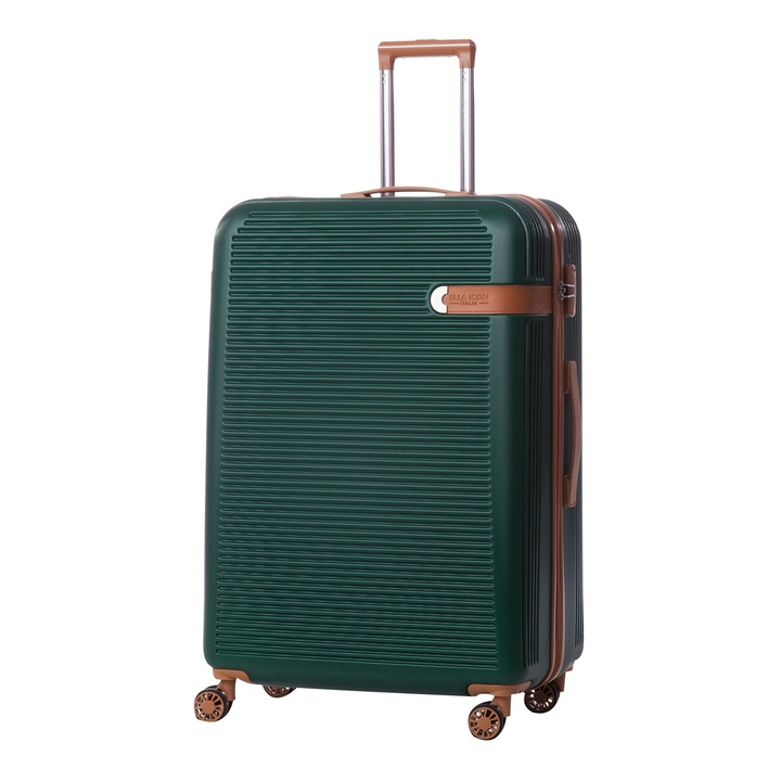 Ella Icon, Style gurulós bőrönd, Zöld, 83 cm
