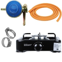 pachet - aragaz patrat zilan un ochi 26 x 26cm negru gpl 2m furtun pentru gaz 2 x coliere pentru furtun ceas pentru butelie imagen 50_0_
0